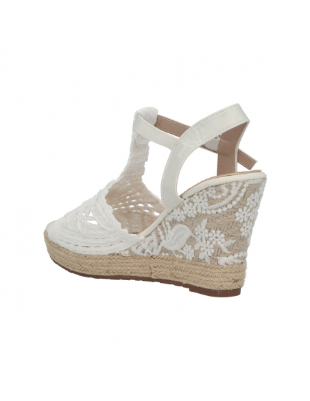 ALPARGATA CUÑA VESTIR MUJER-MANDARINA-ADRIANA