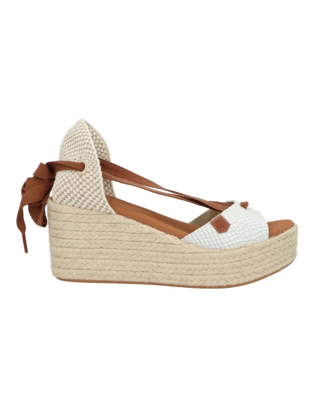 SANDALIA CUÑA YUTE MUJER-POPA-031VALDES SNAKE