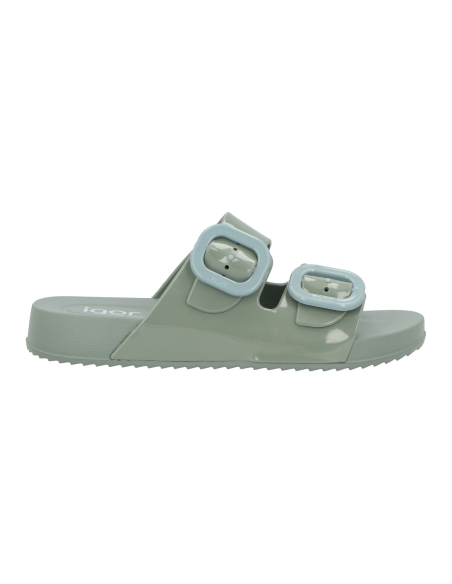 SANDALIA HEBILLAS PLAYA MUJER-IGOR-S10334 HABANA BRILLO