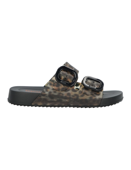 SANDALIA HEBILLAS PLAYA MUJER-IGOR-S10336 HABANA BRILLO LEO