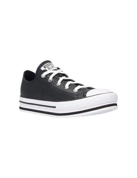 BIG KIDS LEATHER EVA PLATFORM CHUCK TAYLOR ALL STAR LOW TOP-CONVERSE-
